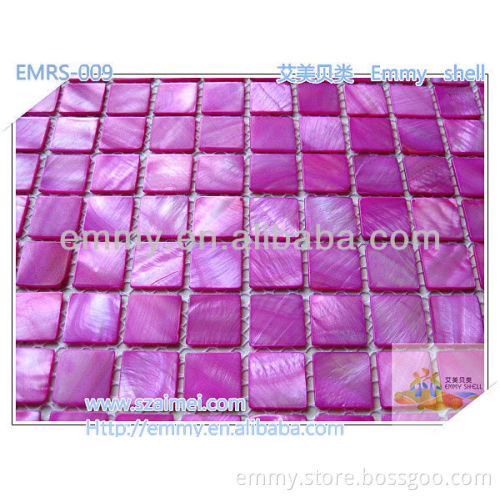 2012 new design dyed China mother of peal river shell mosaic wall tile